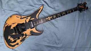 Video thumbnail for Schecter Synyster Custom S Distressed Satin Black Unboxing by Batzz3177