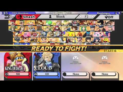 Typo House Weekly 3/29/16 - TYPO | GhostDown (3D) vs. RandomGuy (Cloud)