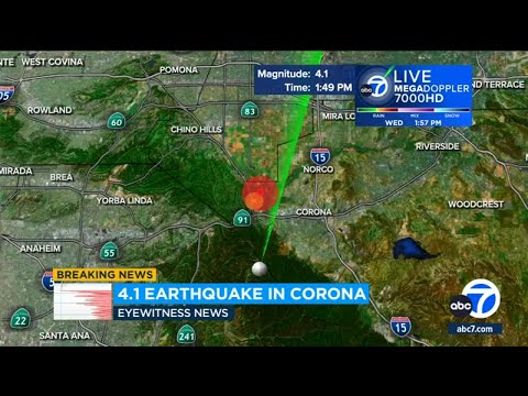 4.1-magnitude earthquake shakes Orange County, Riverside County