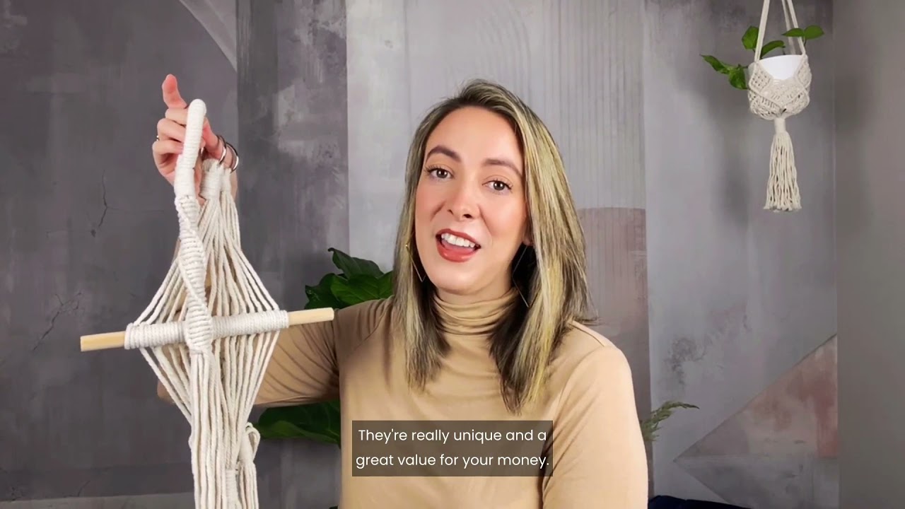Macrame plant hangers - stunningly beautiful, great as even macrame art pieces!