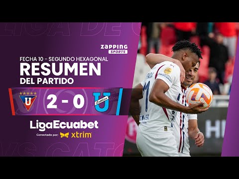 LDU Quito 2 - 0 U. Católica  / Fecha 10 - Primer Hexagonal  / Liga Ecuabet conectada por Xtrim