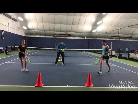 Best Inside out Forehand by Coach Wael Kilani with Emily and Kady Tannenbaum🥇🏆