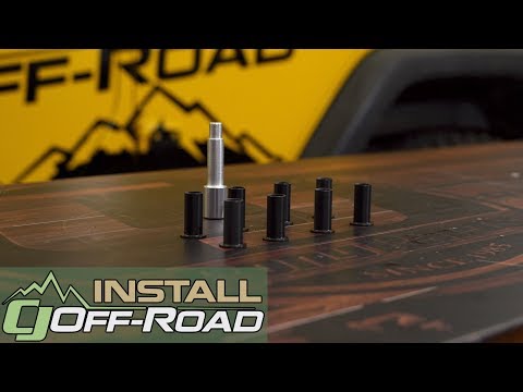 Jeep Wrangler JK Kentrol Door Hinge Liner Kit Delrin Black 4-Door 2007-2018 Installation