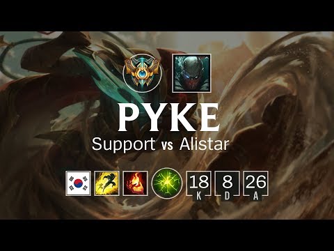 Pyke Support vs Alistar - KR Challenger Patch 8.12