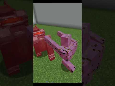 Accutting - Ravager vs Glass Golem, Ice Golem, Redstone Golem [Minecraft Mob Battle] #Shorts