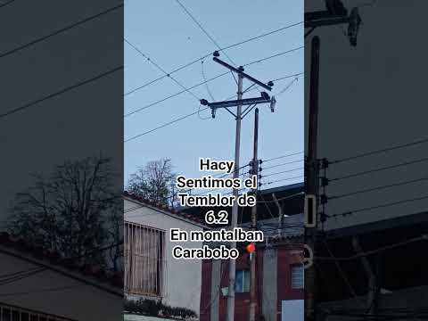 hacy se registró el temblor de 6.2 en Montalban Carabobo 📍... Temblor en Venezuela 🇻🇪 #temblor