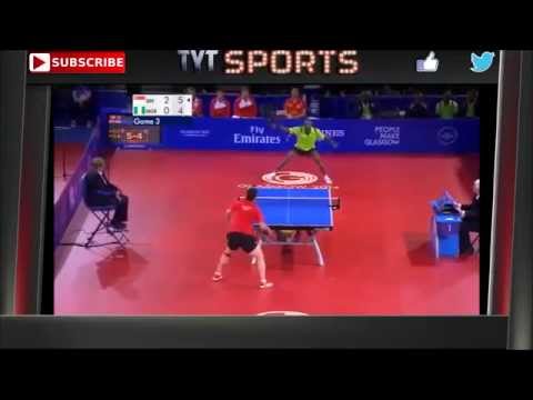 Amazing 41 Shot Ping Pong Rally Commonwealth Games