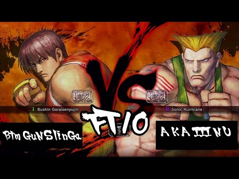 FT10 Ranked   BTM GuN SLinGa [#1 Guy] vs A K A III N U [#2 Guile] USF4