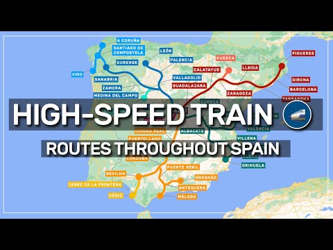 🚅 the HIGH-SPEED train lines in SPAIN 🇪🇸 #061 ⚠️ check video 154 with the 2024 edition of the map