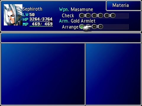 FF7 Smuggling Sephiroth's materias in PC No Warps
