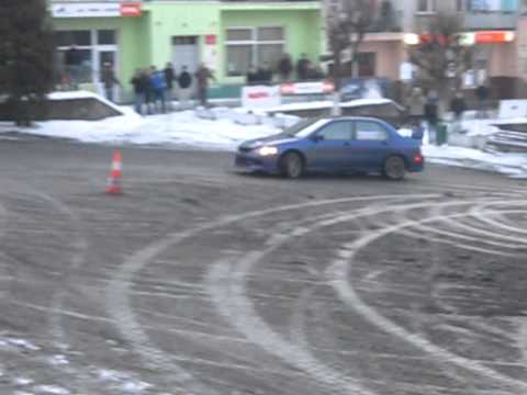 Jazda dla kibiców, upalanie fitnes Lancer EVO KJS BIRCZA 2011