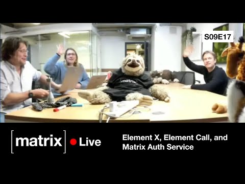 Matrix Live S09E17 — Element X, Call and Matrix Auth Service updates