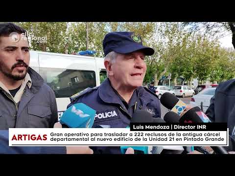 MEGAOPERATIVO PARA TRASLADAR RECLUSOS A NUEVA CÁRCEL DE ARTIGAS