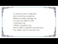 Jack McManus - You Think I Don't Care Lyrics