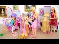 New Pink Beauty Salon for Barbie dolls Friseursalon für Barbie Penata rambut salon untuk Boneka