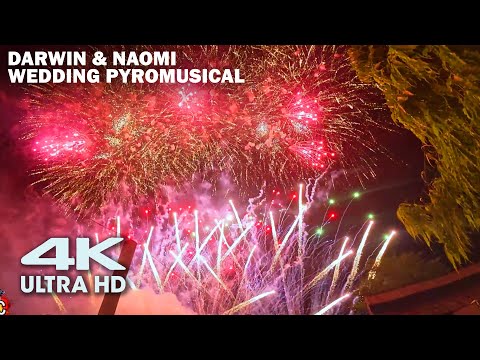 Darwin & Naomi Wedding Pyromusical by Starmines Fireworks