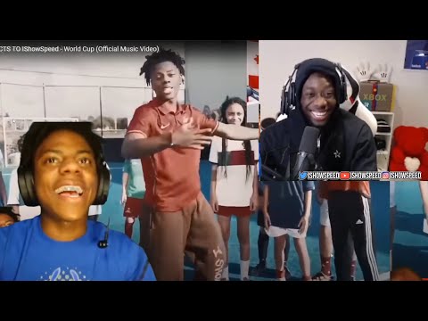 Speed Reacts To ALPHONSO DAVIES REACTS TO IShowSpeed - World Cup (Official Music Video)