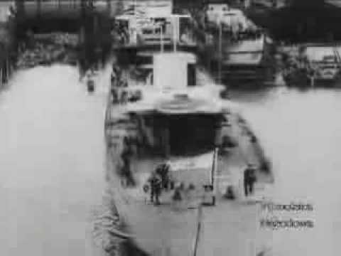 Wodowanie ORP Grom - 1936