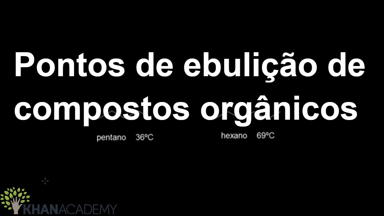 Pontos de ebulição de compostos orgânicos | Quimica | Khan Academy