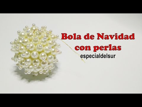 Bola de Navidad con perlas