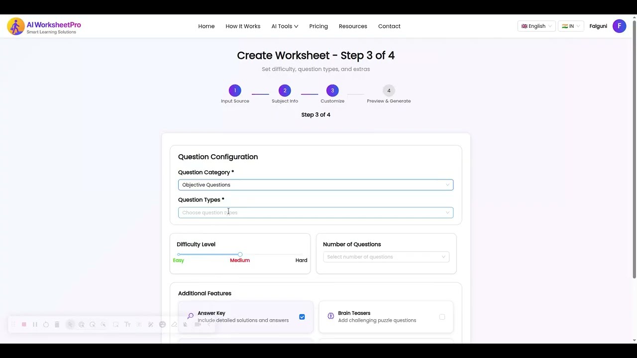 Free AI Worksheet Generator for Teachers, Students, Parents & Home Tutors -  Generate via Topic