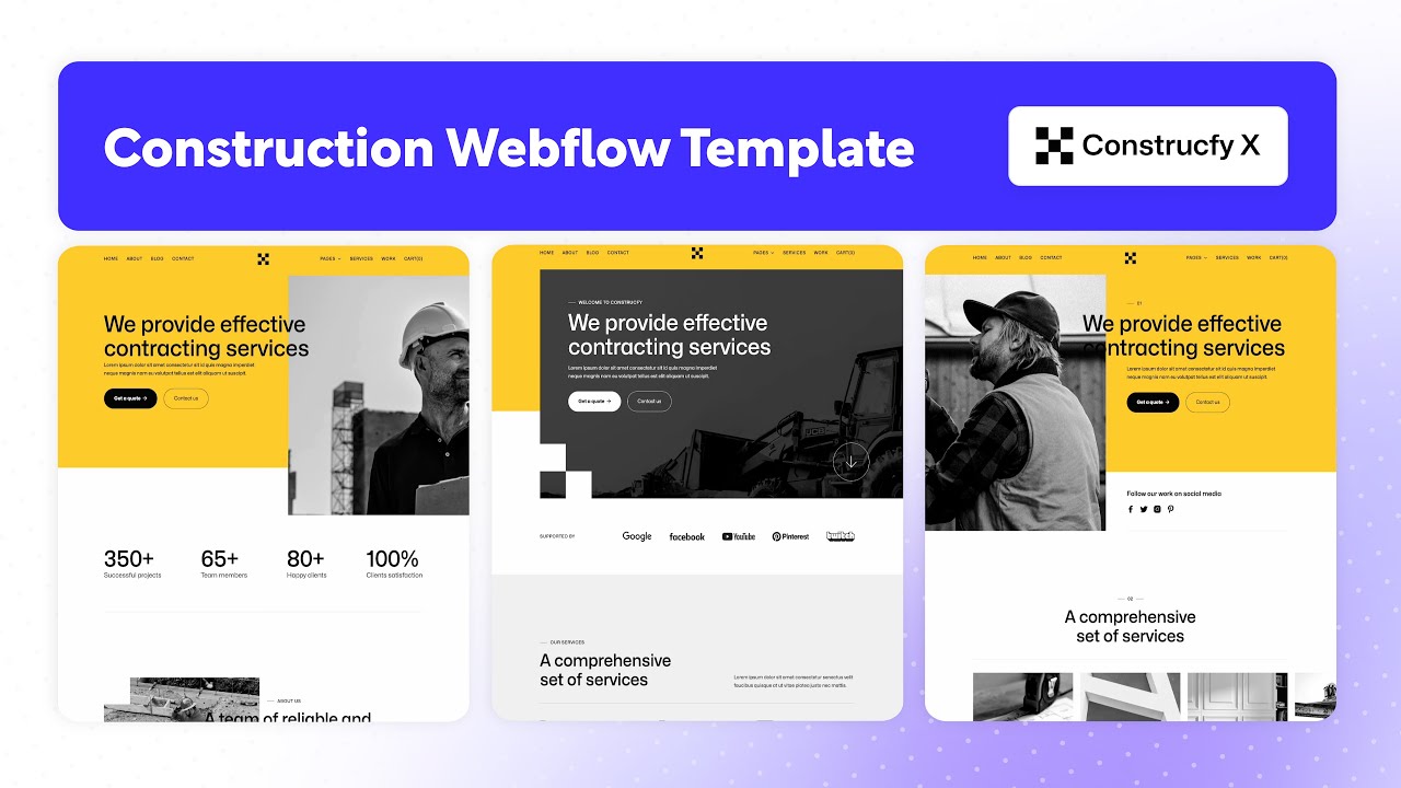 Construction Website Template | Construcfy X - BRIX Templates