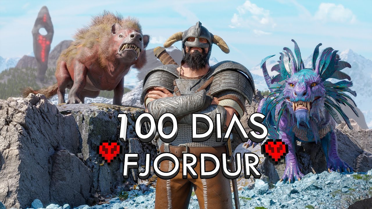 Sobrevivendo 100 Dias no ARK: Fjordur