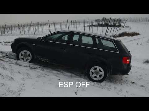 Audi A6 Allroad 2002, ESP Snow Test