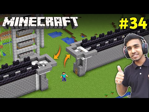 I MADE BIG WALL FOR MY CASTLE | MINECRAFT GAMEPLAY #34