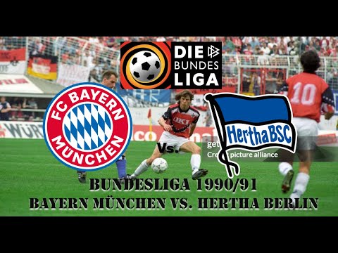 Bundesliga 1990/91- Bayern München vs. Hertha Berlin