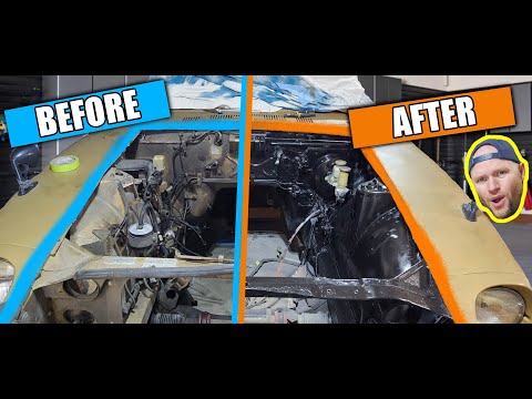 LS Swapped Datsun Gets a Shaved Engine Bay!! Episode 3 of the Drag Car Build!