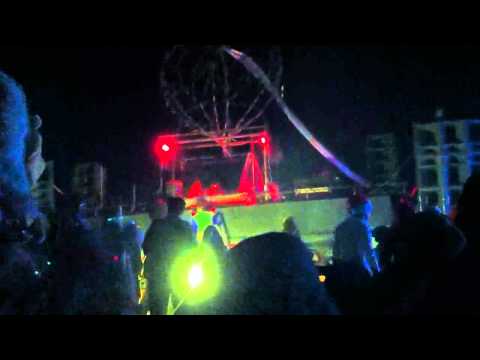 Robot heart car burning man 2012