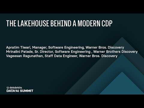 Watch: Building a CDP on Databricks: Mosaic's Three-Plane Architecture