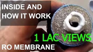 RO Membrane, Inside and how it works.