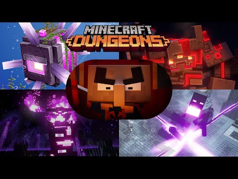 Crazy of the game -  Minecraft Dungeons |  All Bosses/Cinematics [Histoire] [Fin] [4K] [FR]