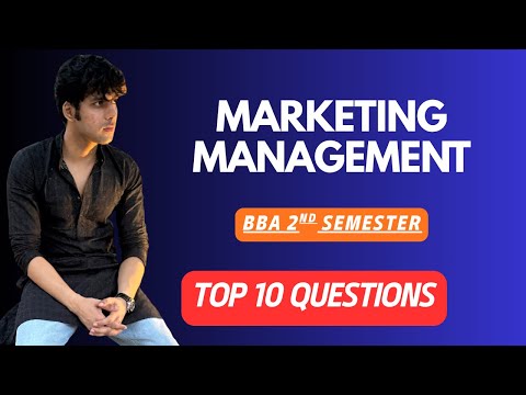 Marketing Management for BBA 2nd Semester CCS University