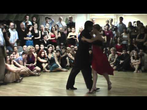  Sebastian Arce  and  Mariana Montes  are  dancing  to  the  tango  "  Pa'Que Te Oigan Bandoneon  "