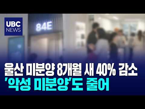 울산 미분양 8개월 새 40% 감소.. '악성 미분양'도 줄어