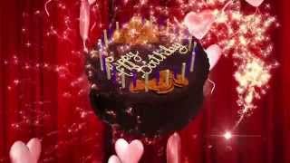 Happy Birthday Animation 3D-HD Motion Graphics Background Loop