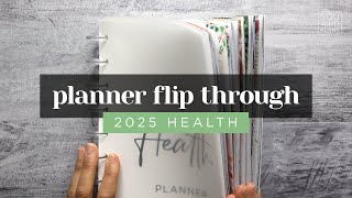 My Completed 2025 Health Planner Flip Through! A Full Year of Health & Wellness Planning Ideas