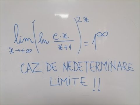 Limite- nedeterminare  UNU LA INFINIT !!