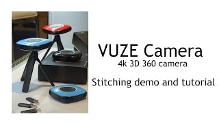 Vuze 3D 360 camera: video stitching and rendering demo and tutorial (new)