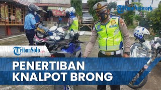 Penertiban Knalpot Brong oleh Satlantas Polres Wonogiri, Sudah 42 Kendaraan yang Ditindak Petugas