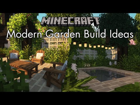Mads' Insane Modern Garden Builds in Minecraft