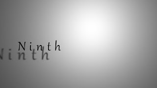 - Ninth / 可不