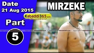 (1) Mirzeke (Ferozepur) Kabaddi Touranament 21 Aug 2015