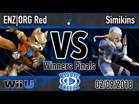 Biggie Breezy: ENZ|ORG Red (Fox) Vs. Simikins (Sheik) - WF Smash 4