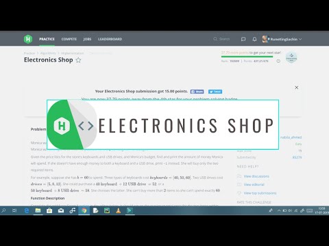 Hackerrank Problem Solutionelectronics Shop