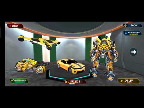 Bumble Bee Multiple Transformation Jet Robot Car| Android/IOS Gameplay