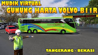 Download lagu MUDIK VIRTUAL BERSAMA GUNUNG HARTA TRONTON VOLVO B11R - EURO TRUCK SIMULATOR 2 INDONESIA mp3